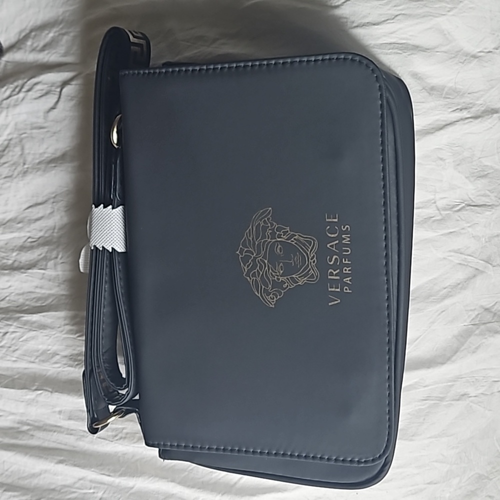 New Versace Parfums Black Crossbody Shoulder Bag